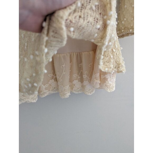 Altar'd State Ruffle Hem Cowl Neck Feminine Dress Size S - Picture 7 of 10